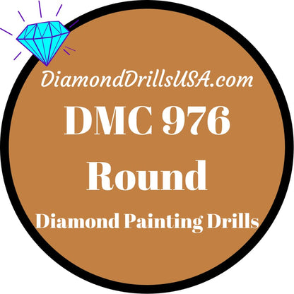 DMC 976 ROUND 5D Diamond Painting Drills Beads DMC 976 