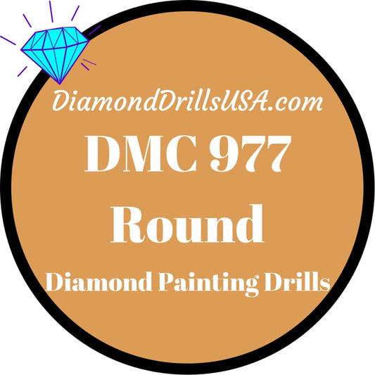 DMC 977 ROUND 5D Diamond Painting Drills Beads DMC 977 Light