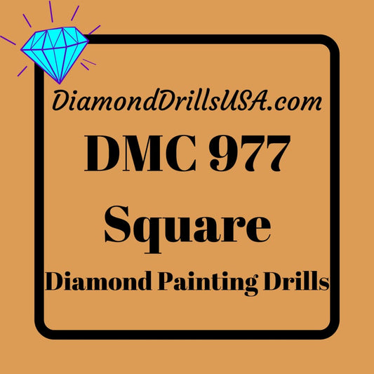 DMC 977 SQUARE 5D Diamond Painting Drills Beads DMC 977 