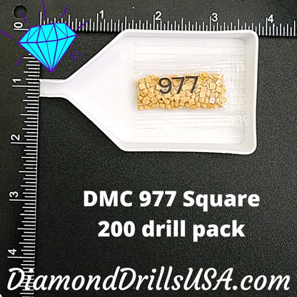 DMC 977 SQUARE 5D Diamond Painting Drills Beads DMC 977 