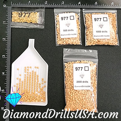 DMC 977 SQUARE 5D Diamond Painting Drills Beads DMC 977 