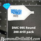 DMC 995 ROUND 5D Diamond Painting Drills Beads DMC 995 Dark 