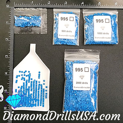 DMC 995 SQUARE 5D Diamond Painting Drills Beads DMC 995 Dark