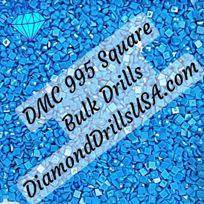 DMC 995 SQUARE 5D Diamond Painting Drills Beads DMC 995 Dark