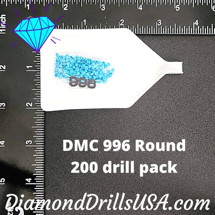 DMC 996 ROUND 5D Diamond Painting Drills Beads DMC 996 