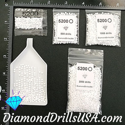 DMC B5200 ROUND 5D Diamond Painting Drills Beads DMC 5200 