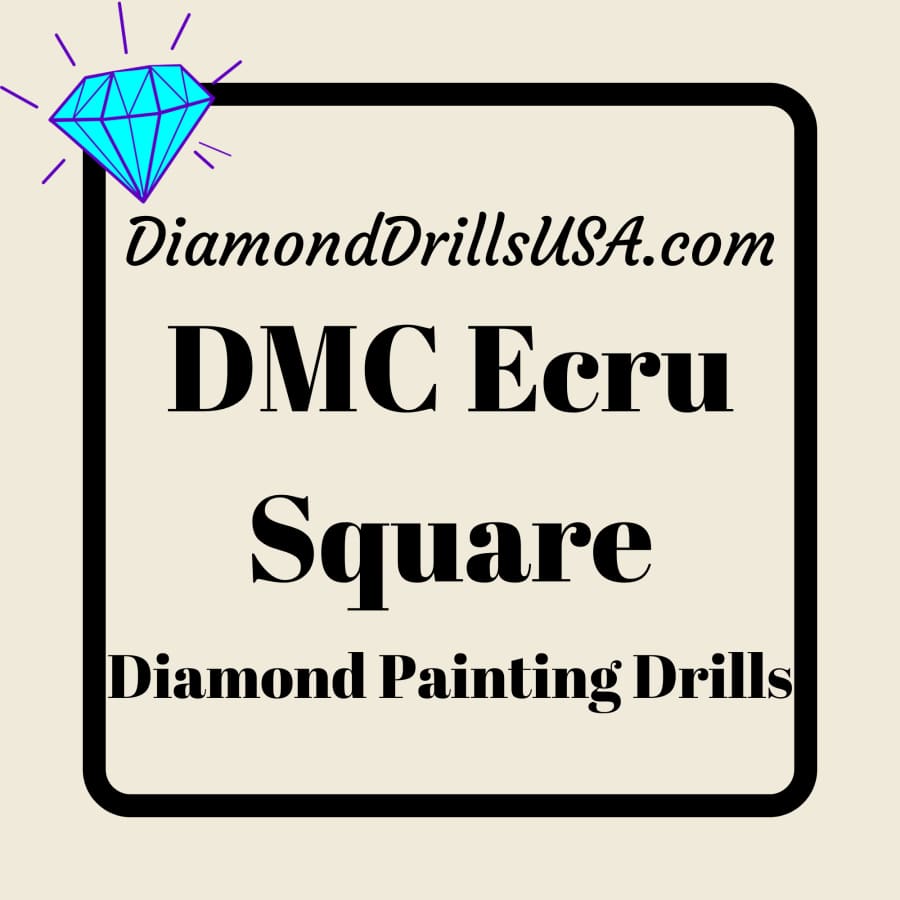 DMC Ecru SQUARE 5D Diamond Painting Drills Beads Ecru 