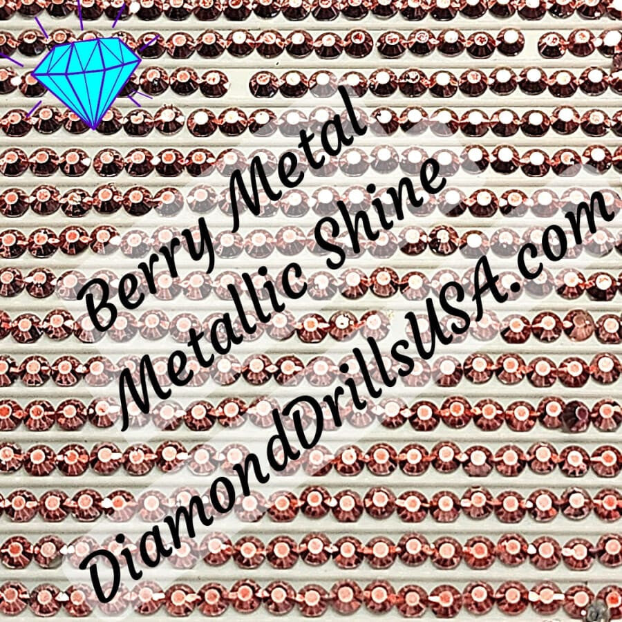 Metallic Berry ROUND Diamond Painting Drills Metal Finish