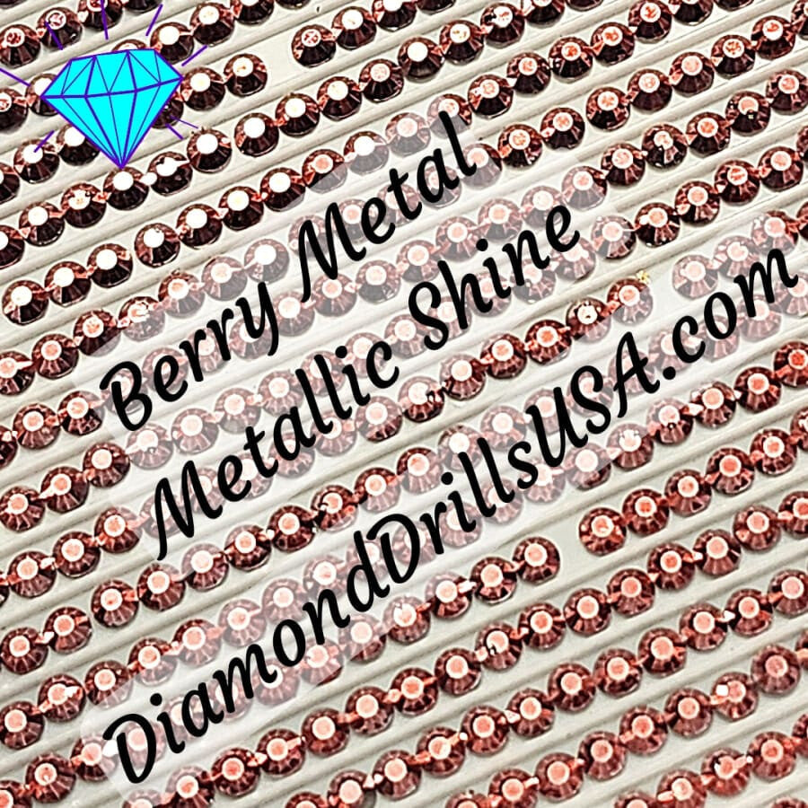 Metallic Berry ROUND Diamond Painting Drills Metal Finish