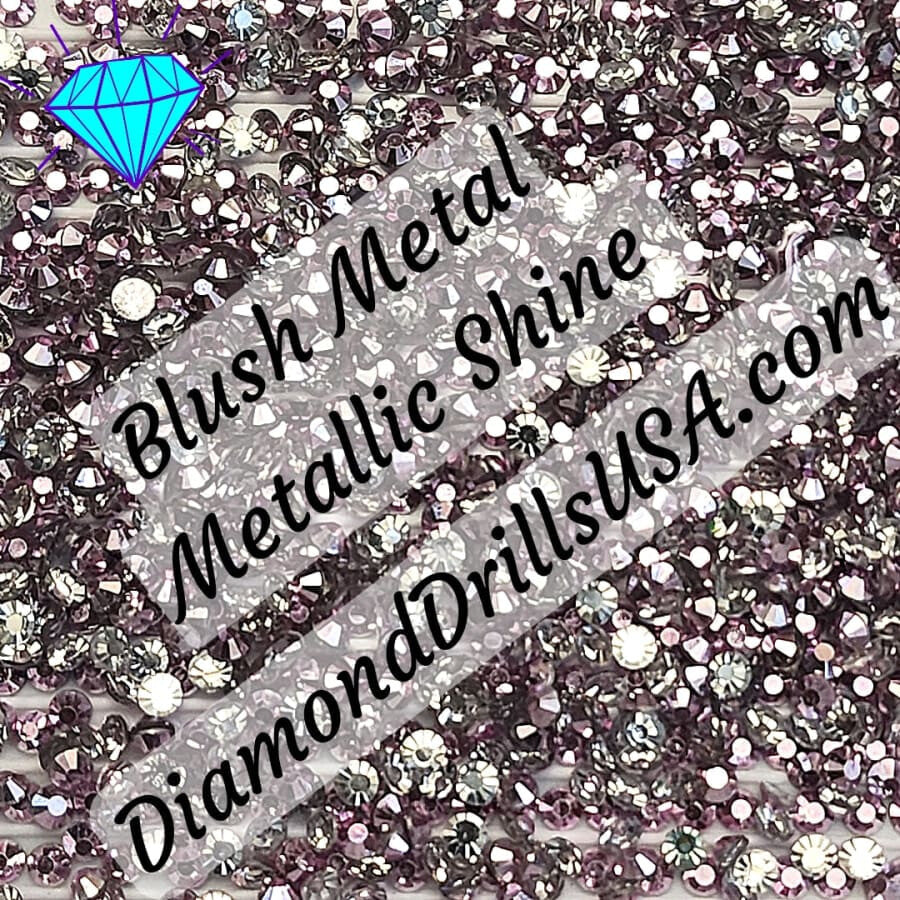Metallic Blush ROUND Diamond Painting Drills Metal Finish