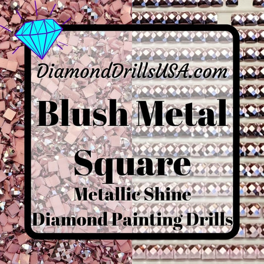Metallic Blush SQUARE Diamond Painting Drills Metal Finish