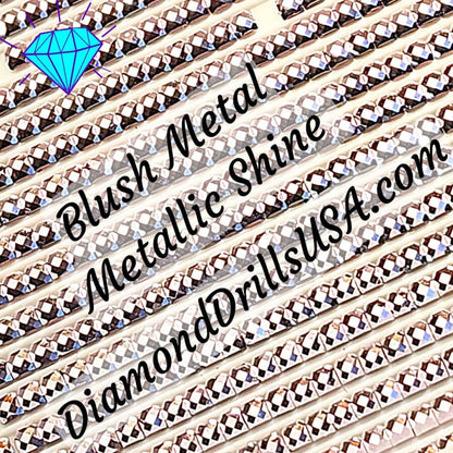 Metallic Blush SQUARE Diamond Painting Drills Metal Finish