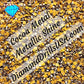 Metallic Cocoa SQUARE Diamond Painting Drills Metal Finish