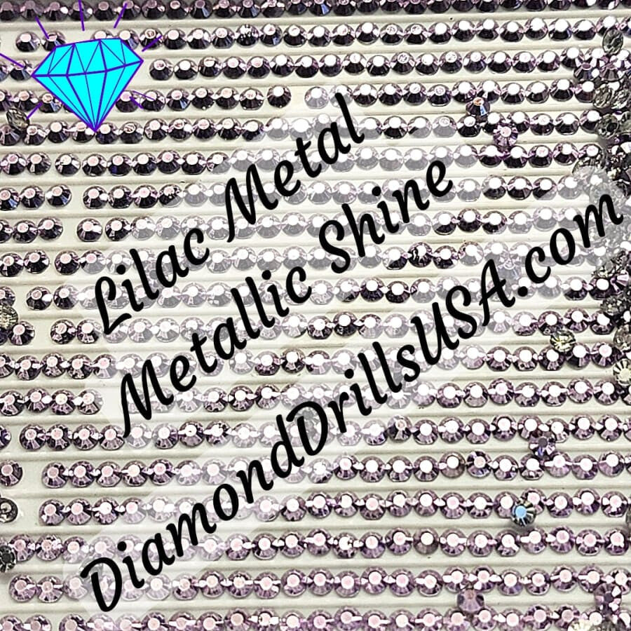 Metallic Lilac ROUND Diamond Painting Drills Metal Finish