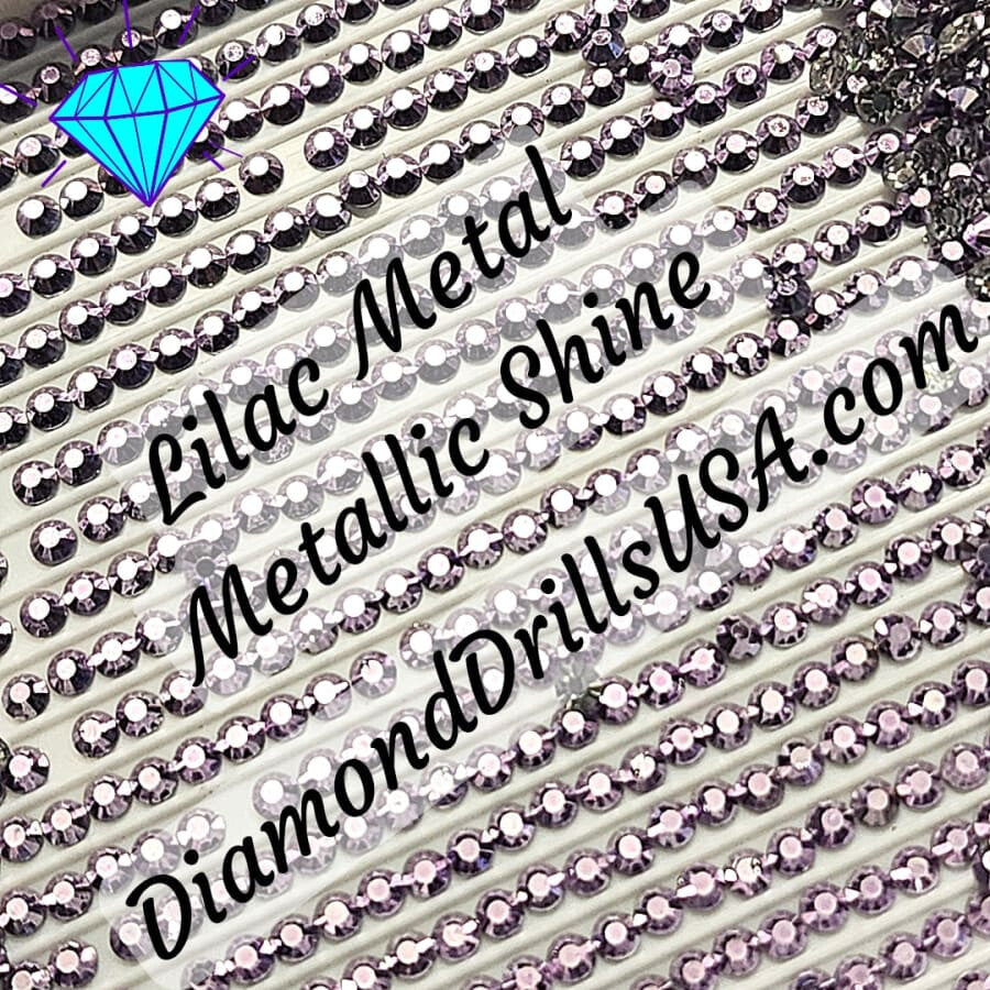 Metallic Lilac ROUND Diamond Painting Drills Metal Finish