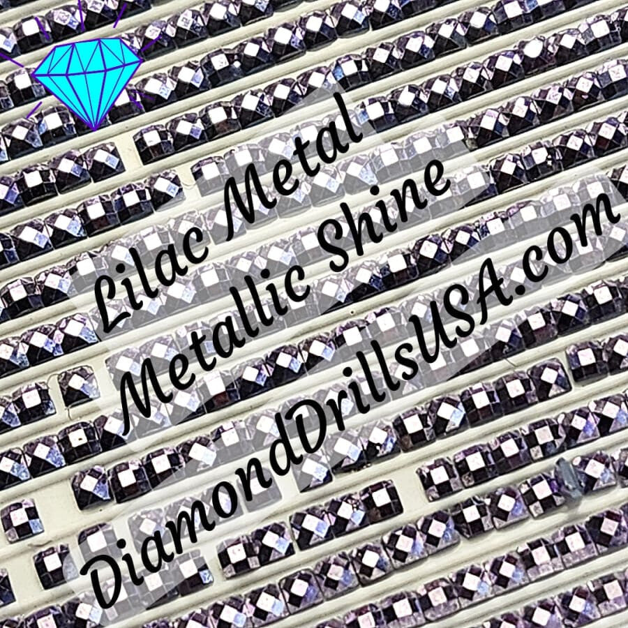 Metallic Lilac SQUARE Diamond Painting Drills Metal Finish