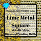 Metallic Lime SQUARE Diamond Painting Drills Metal Finish