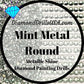 Metallic Mint ROUND Diamond Painting Drills Metal Finish