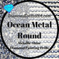 Metallic Ocean ROUND Diamond Painting Drills Metal Finish