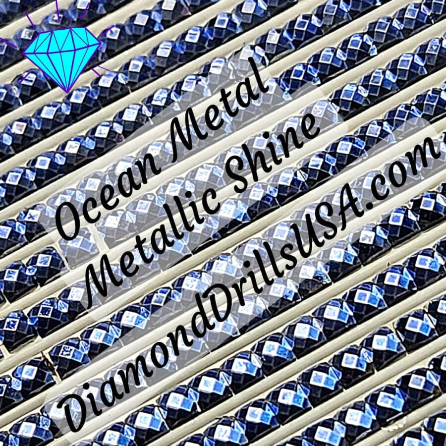 Metallic Ocean SQUARE Diamond Painting Drills Metal Finish