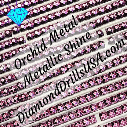 Metallic Orchid SQUARE Diamond Painting Drills Metal Finish