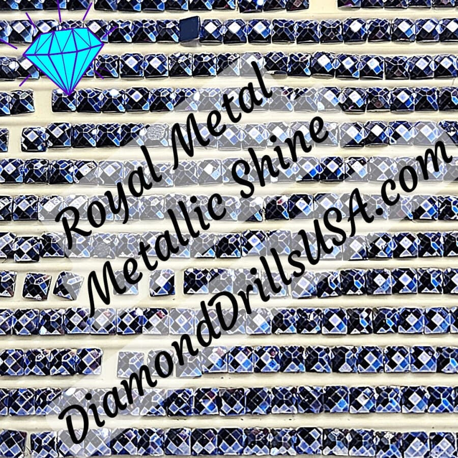 Metallic Royal SQUARE Diamond Painting Drills Metal Finish