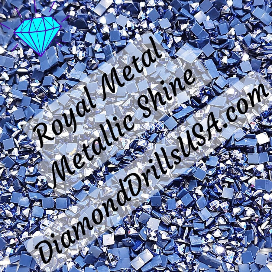 Metallic Royal SQUARE Diamond Painting Drills Metal Finish