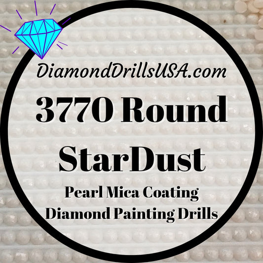 3770 StarDust ROUND Pearl Mica Dust 5D Diamond Painting Drills Pixie Fairy DMC 3770 Very Light Tawny