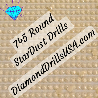 745 StarDust ROUND Pearl Mica Dust 5D Diamond Painting Drills Pixie Fairy DMC 745 Light Pale Yellow