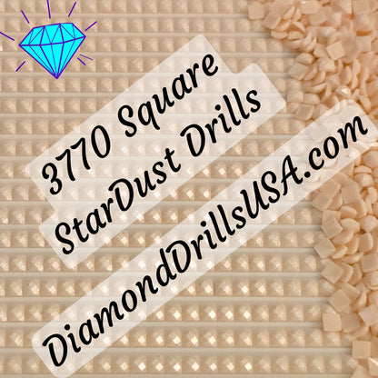 3770 StarDust SQUARE Pearl Mica Dust 5D Diamond Painting Drills Pixie Fairy DMC 3770 Very Light Tawny