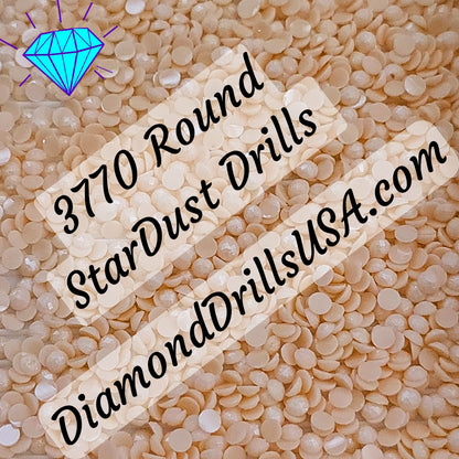 3770 StarDust ROUND Pearl Mica Dust 5D Diamond Painting Drills Pixie Fairy DMC 3770 Very Light Tawny
