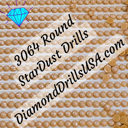 3064 StarDust ROUND Pearl Mica Dust 5D Diamond Painting Drills Pixie Fairy DMC 3064 Desert Sand Brown