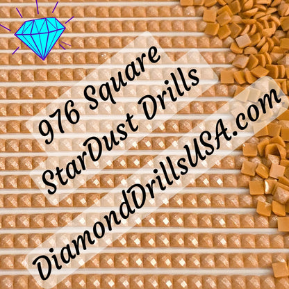 976 StarDust SQUARE Pearl Mica Dust 5D Diamond Painting Drills Pixie Fairy DMC 976 Medium Golden Brown