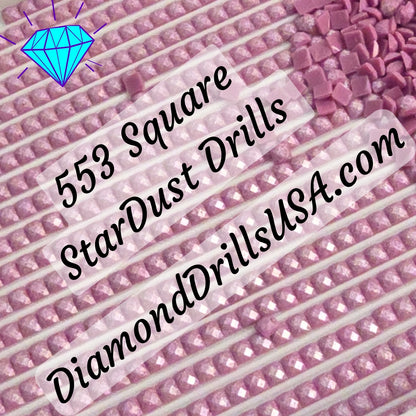 553 StarDust SQUARE Pearl Mica Dust 5D Diamond Painting Drills Pixie Fairy DMC 553 Violet Purple