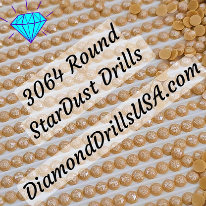 3064 StarDust ROUND Pearl Mica Dust 5D Diamond Painting Drills Pixie Fairy DMC 3064 Desert Sand Brown