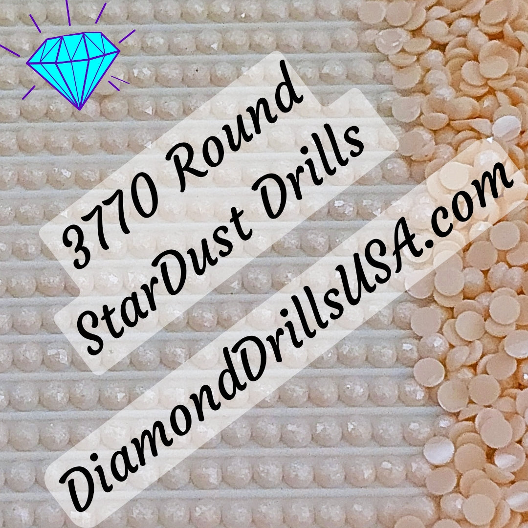 3770 StarDust ROUND Pearl Mica Dust 5D Diamond Painting Drills Pixie Fairy DMC 3770 Very Light Tawny