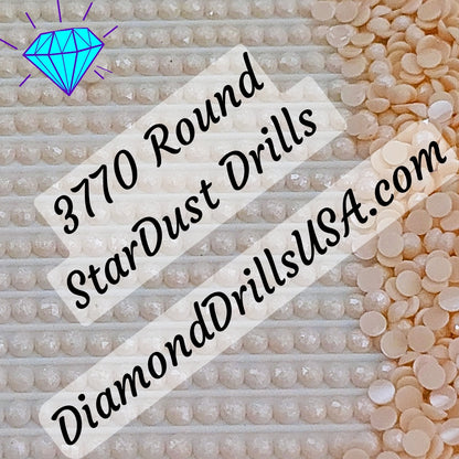 3770 StarDust ROUND Pearl Mica Dust 5D Diamond Painting Drills Pixie Fairy DMC 3770 Very Light Tawny