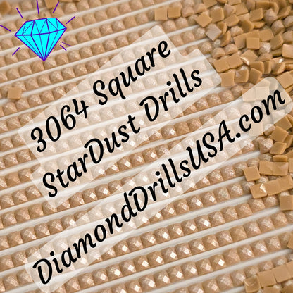 3064 StarDust SQUARE Pearl Mica Dust 5D Diamond Painting Drills Pixie Fairy DMC 3064 Desert Sand Brown