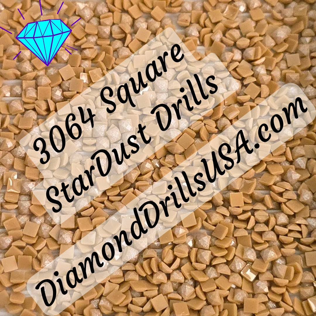 3064 StarDust SQUARE Pearl Mica Dust 5D Diamond Painting Drills Pixie Fairy DMC 3064 Desert Sand Brown