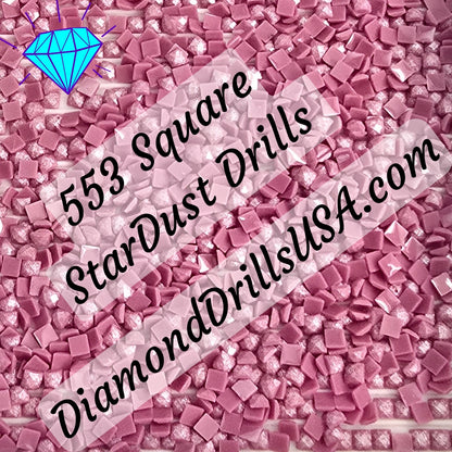 553 StarDust SQUARE Pearl Mica Dust 5D Diamond Painting Drills Pixie Fairy DMC 553 Violet Purple