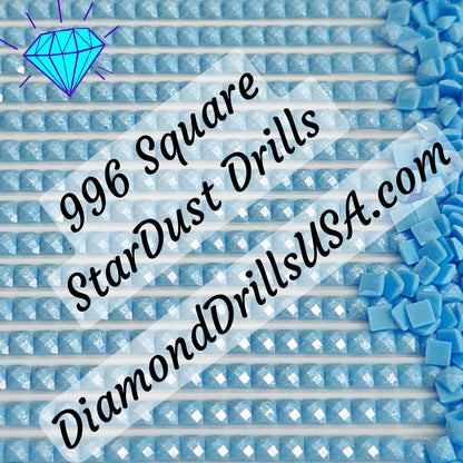 996 StarDust SQUARE Pearl Mica Dust 5D Diamond Painting Drills Pixie Fairy DMC 996 Medium Electric Blue