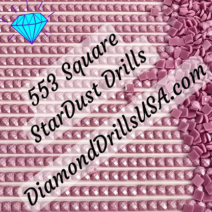 553 StarDust SQUARE Pearl Mica Dust 5D Diamond Painting Drills Pixie Fairy DMC 553 Violet Purple