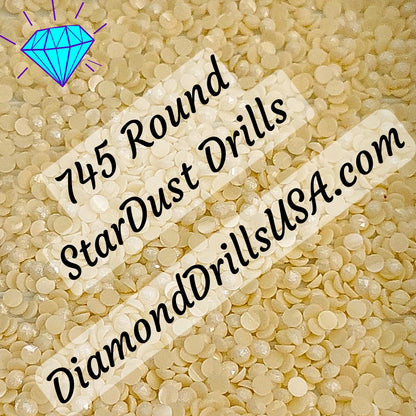745 StarDust ROUND Pearl Mica Dust 5D Diamond Painting Drills Pixie Fairy DMC 745 Light Pale Yellow
