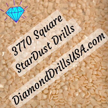 3770 StarDust SQUARE Pearl Mica Dust 5D Diamond Painting Drills Pixie Fairy DMC 3770 Very Light Tawny