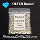 AB Silver ROUND Aurora Borealis 5D Diamond Painting Drills 