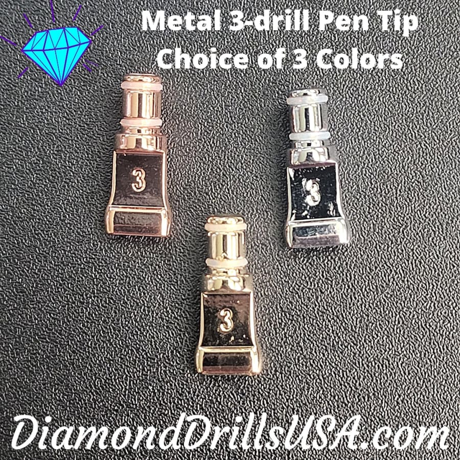 3-drill Metal Pen Replacement Head Diamond Painting Pen Tip 