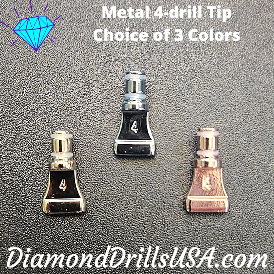 4-drill Metal Pen Replacement Head Diamond Painting Pen Tip 