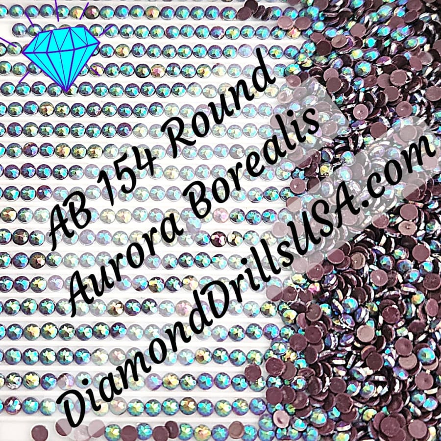 AB 154 ROUND Aurora Borealis 5D Diamond Painting Drills