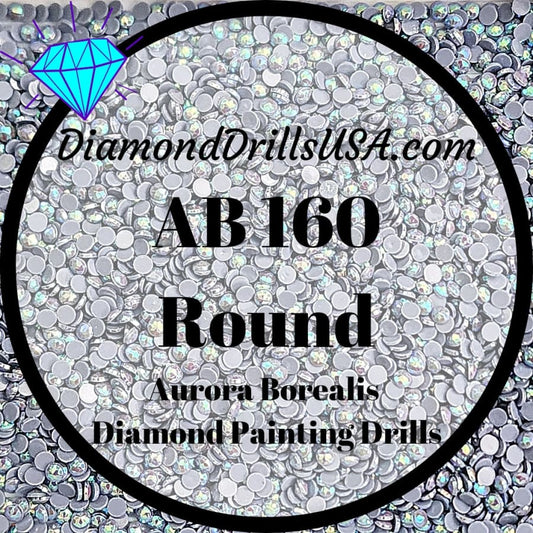 AB 160 ROUND Aurora Borealis 5D Diamond Painting Drills