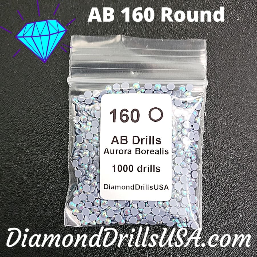 AB 160 ROUND Aurora Borealis 5D Diamond Painting Drills